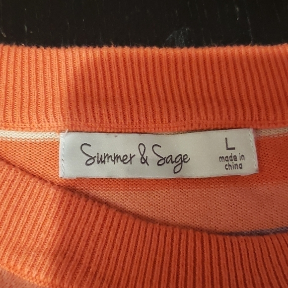 SUMMER & Sage Striped Sweater NWOT - Picture 5 of 7